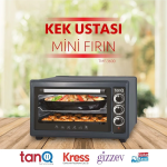 TANQ Kek Ustası Siyah Mini Fırın Tmf-3600